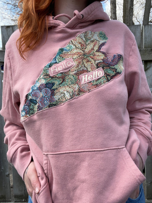 Hello, Hello Pink Hoodie - Size L