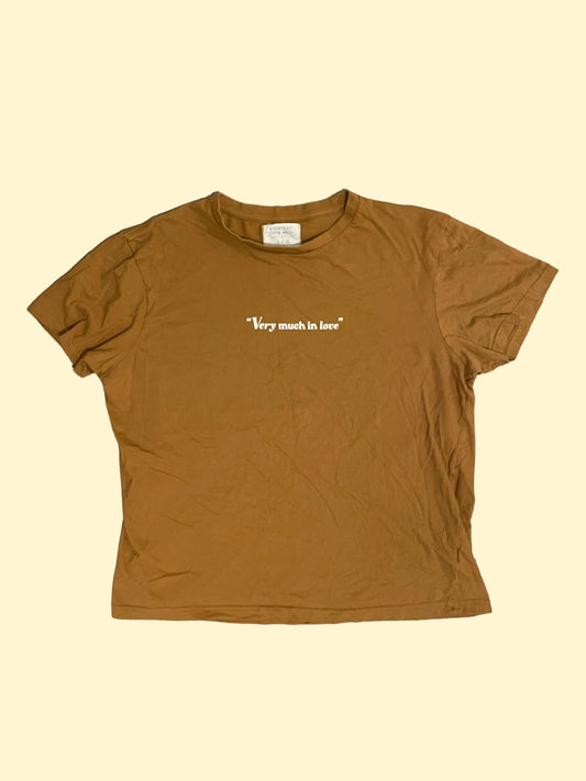 "Very Much In Love" Brown Tee - Size M