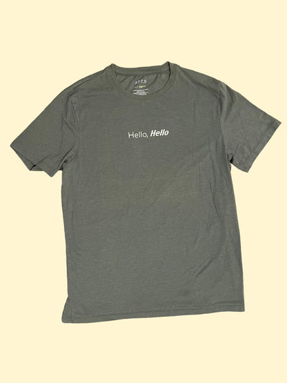 Hello, Hello Green Tee - Size M