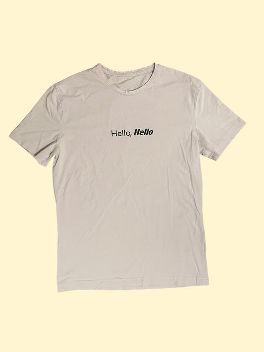 Hello, Hello Baby Pink Tee - Size S