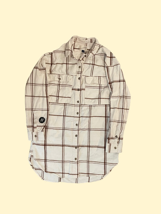"Very Much In Love" Plaid Button Up - Size L
