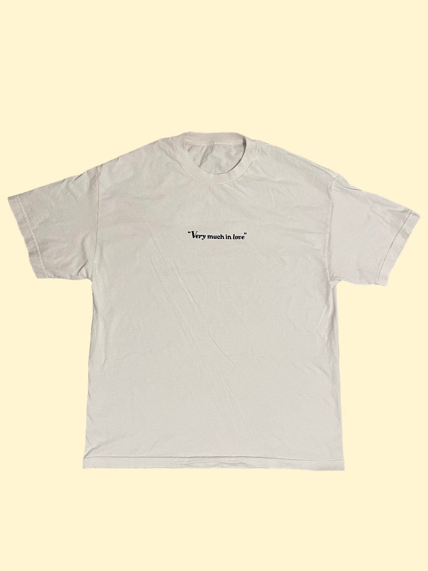 "Very Much In Love" White Tee - Size XL