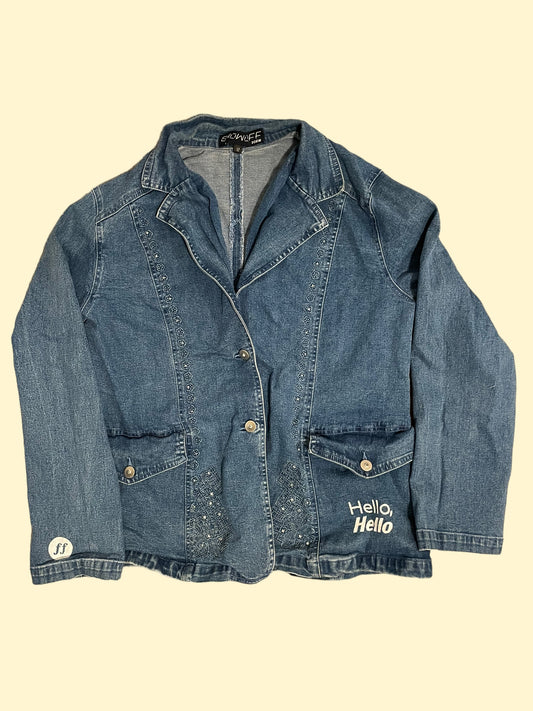 Hello, Hello Denim Jacket - Size M