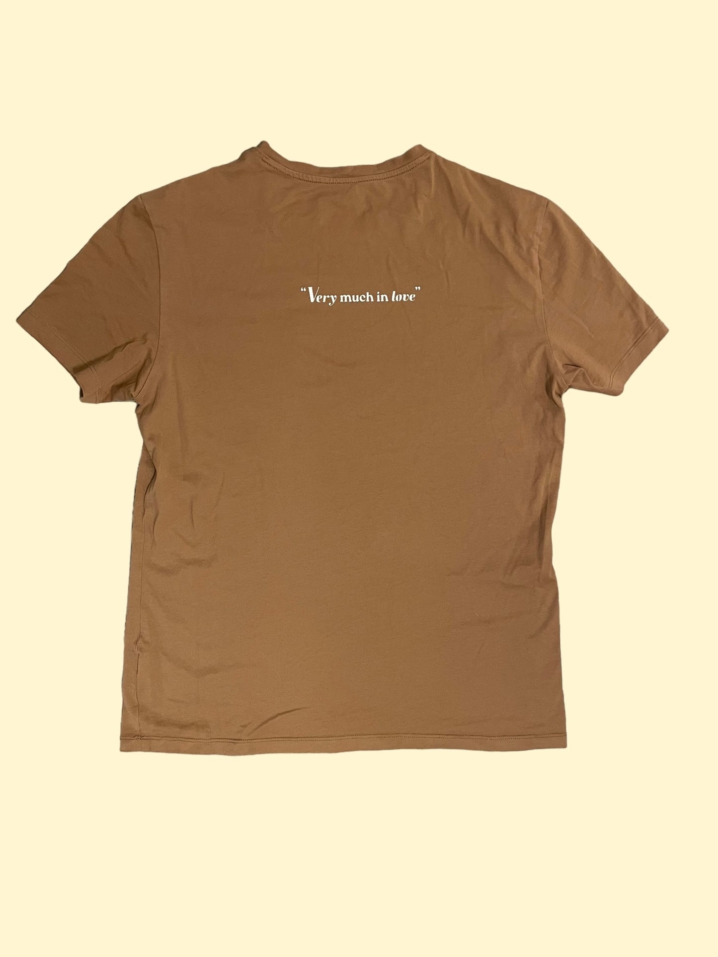 "Very Much In Love" Brown Tee - Size L