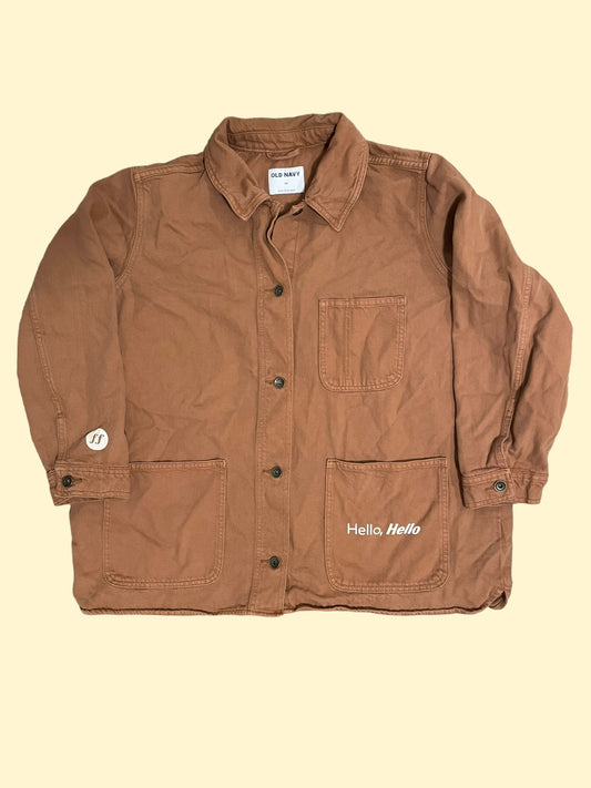Hello, Hello Brown Button Up Jacket - Size XL