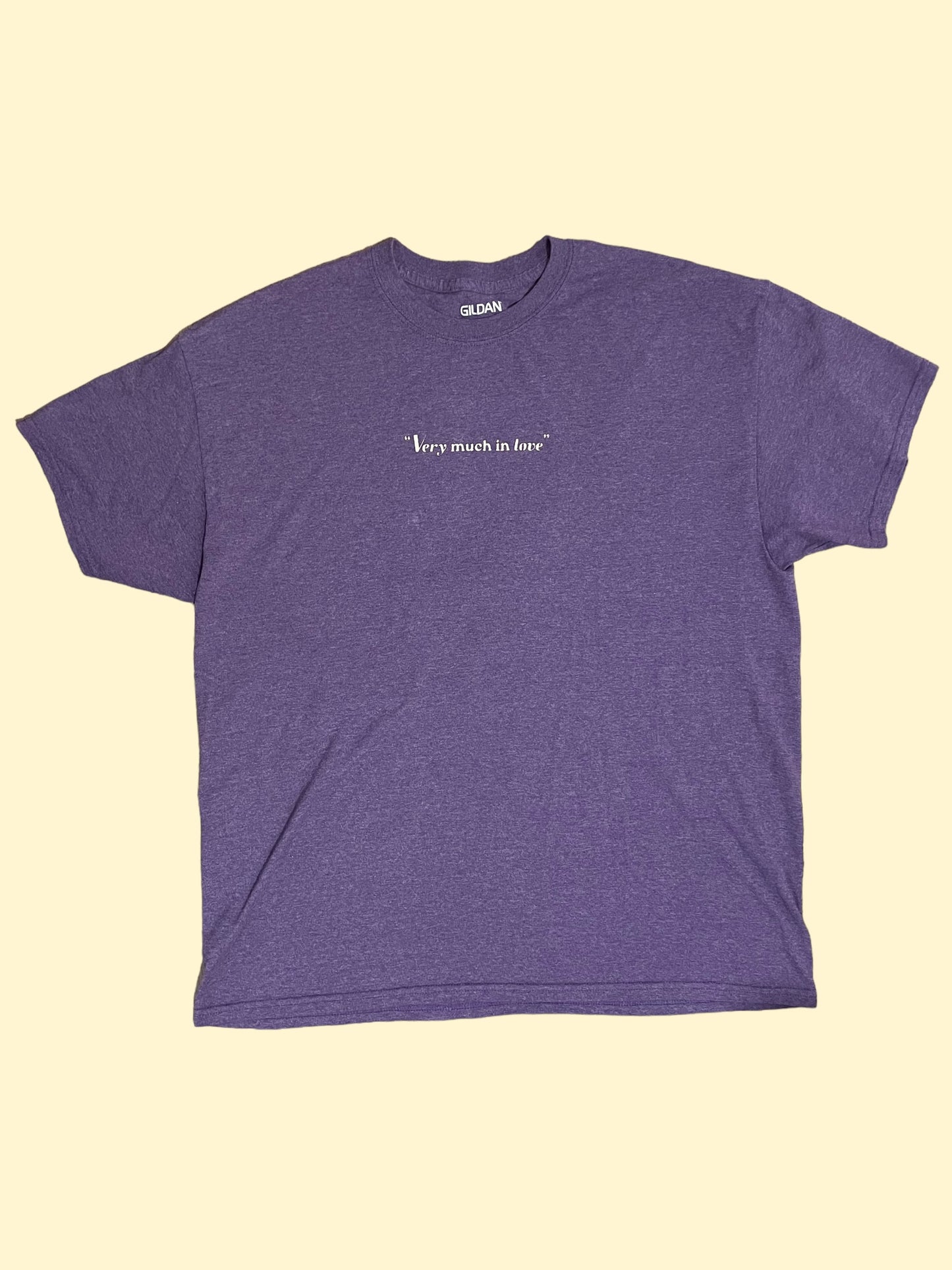 "Very Much In Love" Purple Tee - Size L