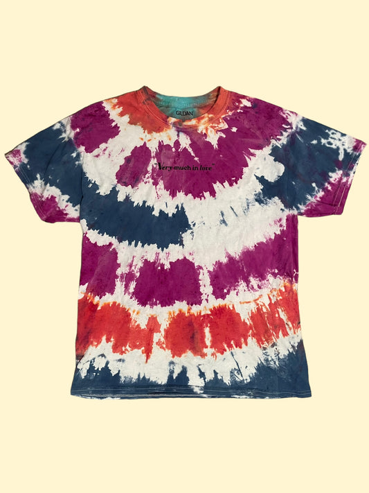 "Very Much In Love" Tie Dye Tee - Size L