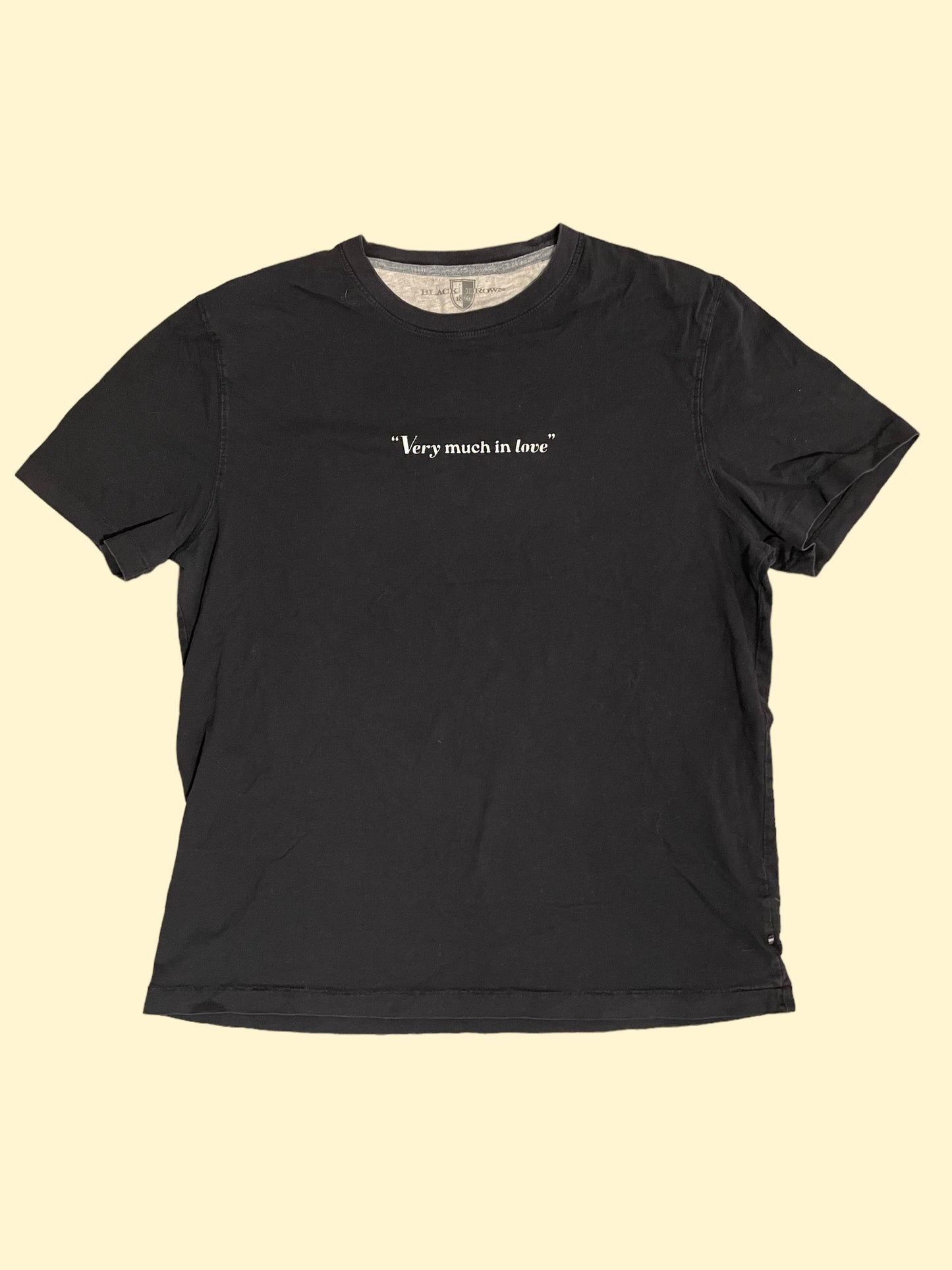 "Very Much In Love" Black Tee - Size L
