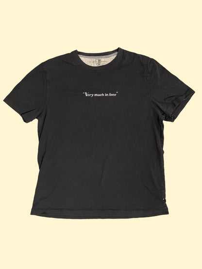 "Very Much In Love" Black Tee - Size L