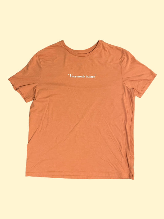 "Very Much In Love" Orange Tee - Size L