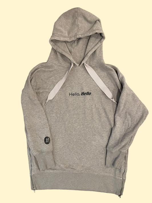 Hello, Hello Beige Hoodie - Size XL