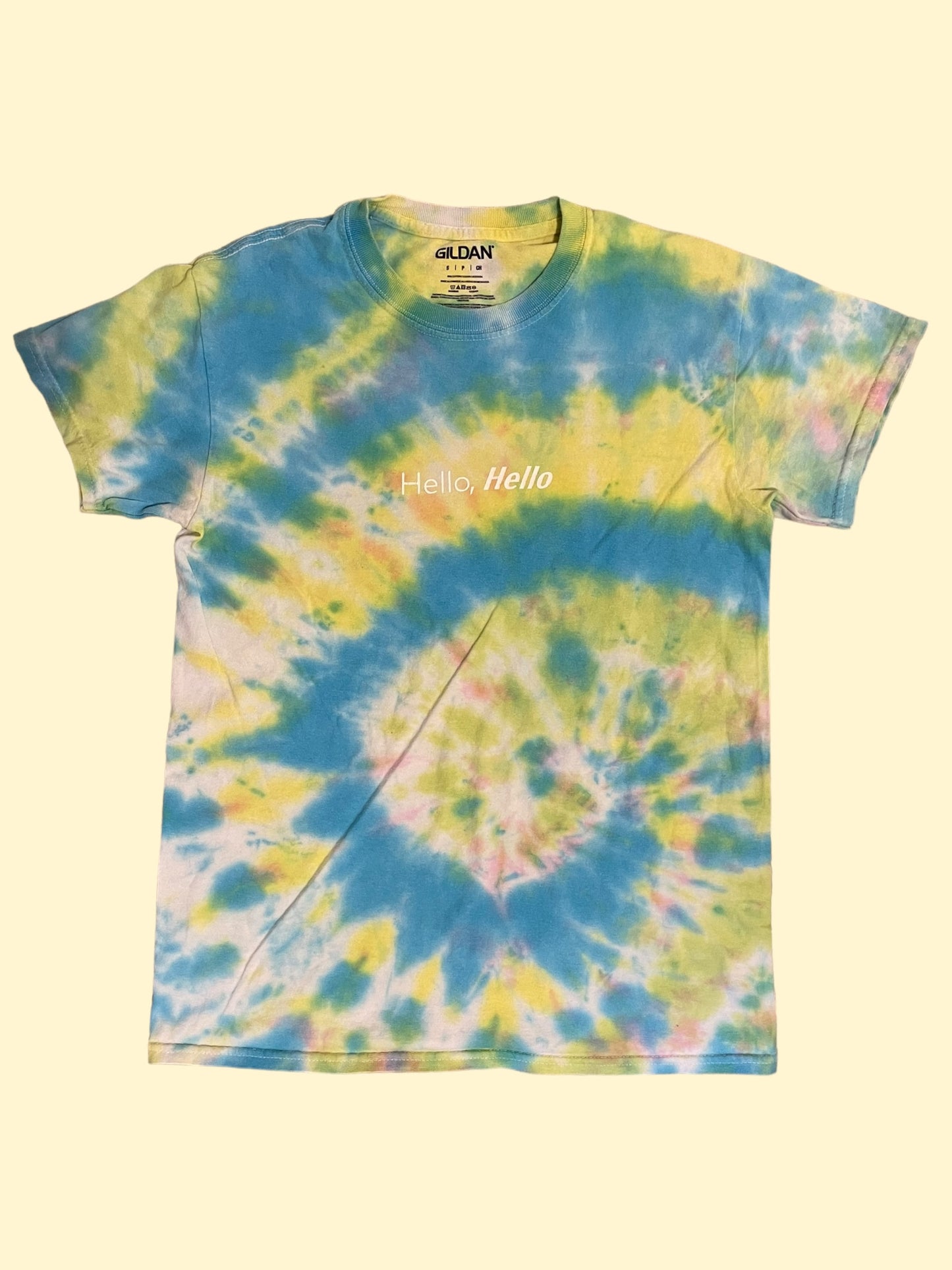 Hello, Hello Tie-Dye Tee - Size S