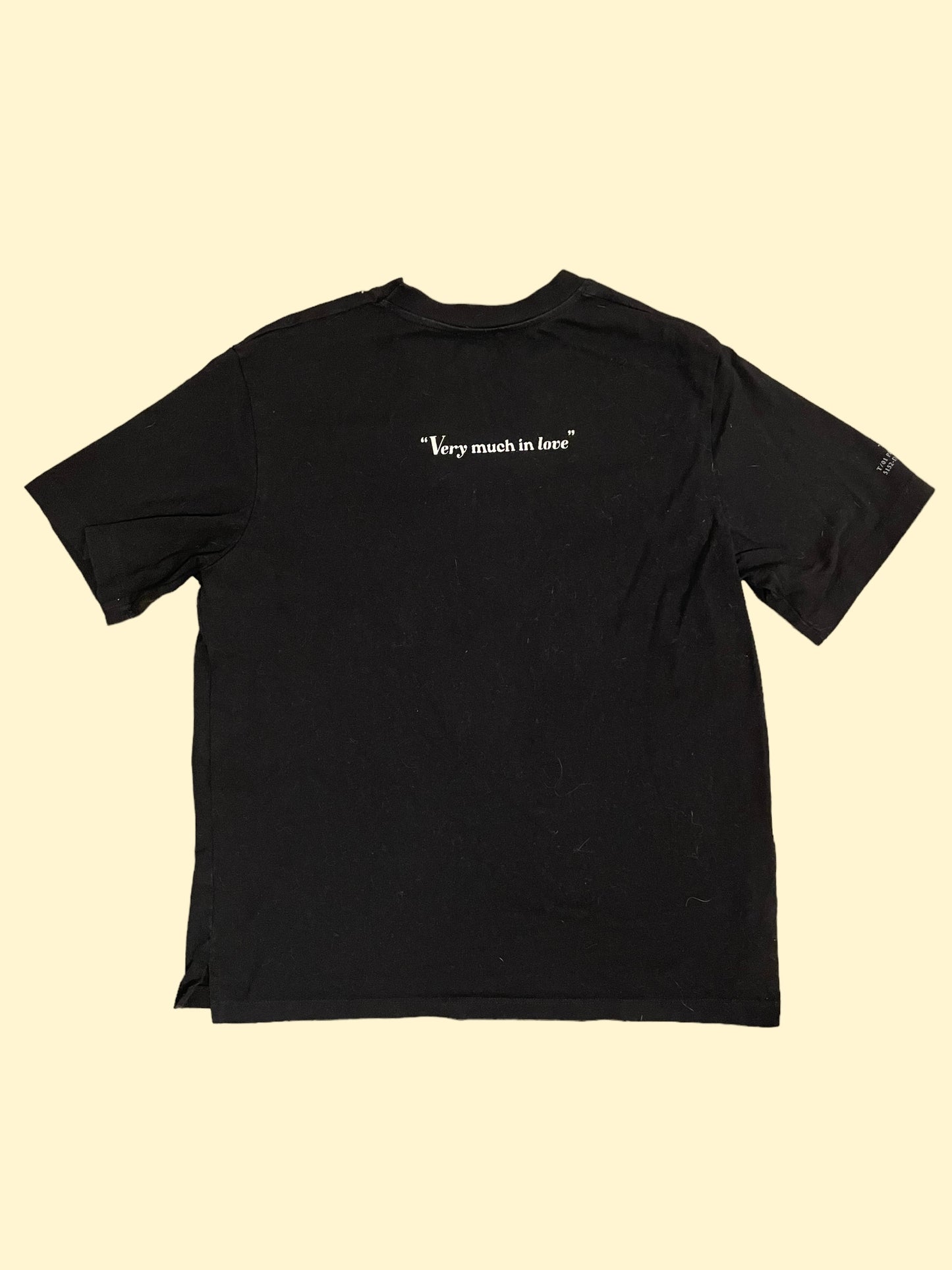 "Very Much In Love" Black Tee - Size M