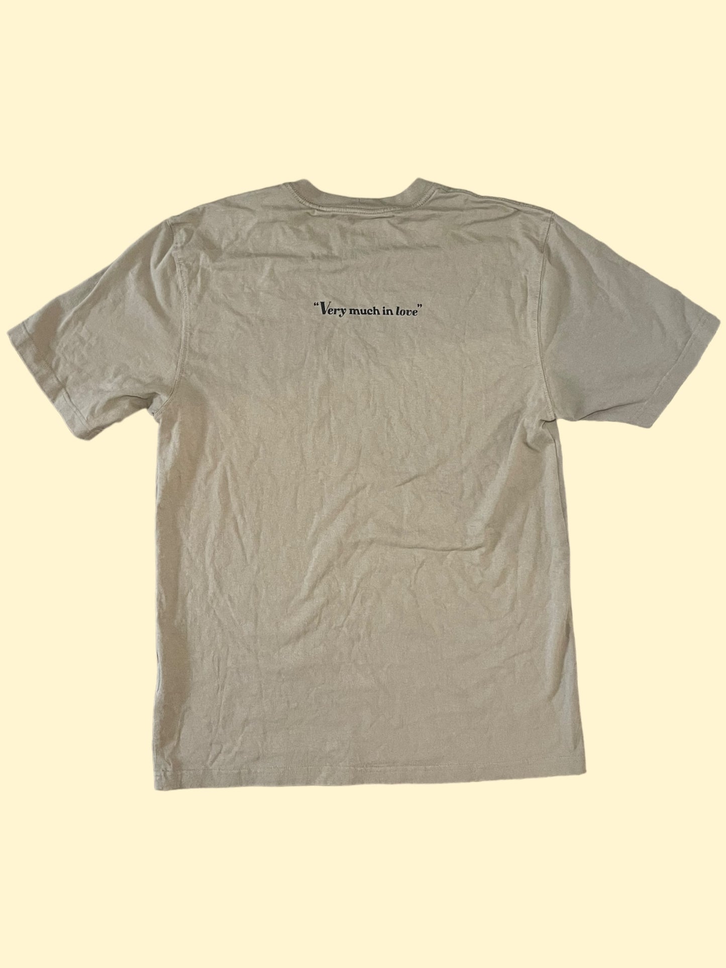 "Very Much In Love" Beige Tee - Size L