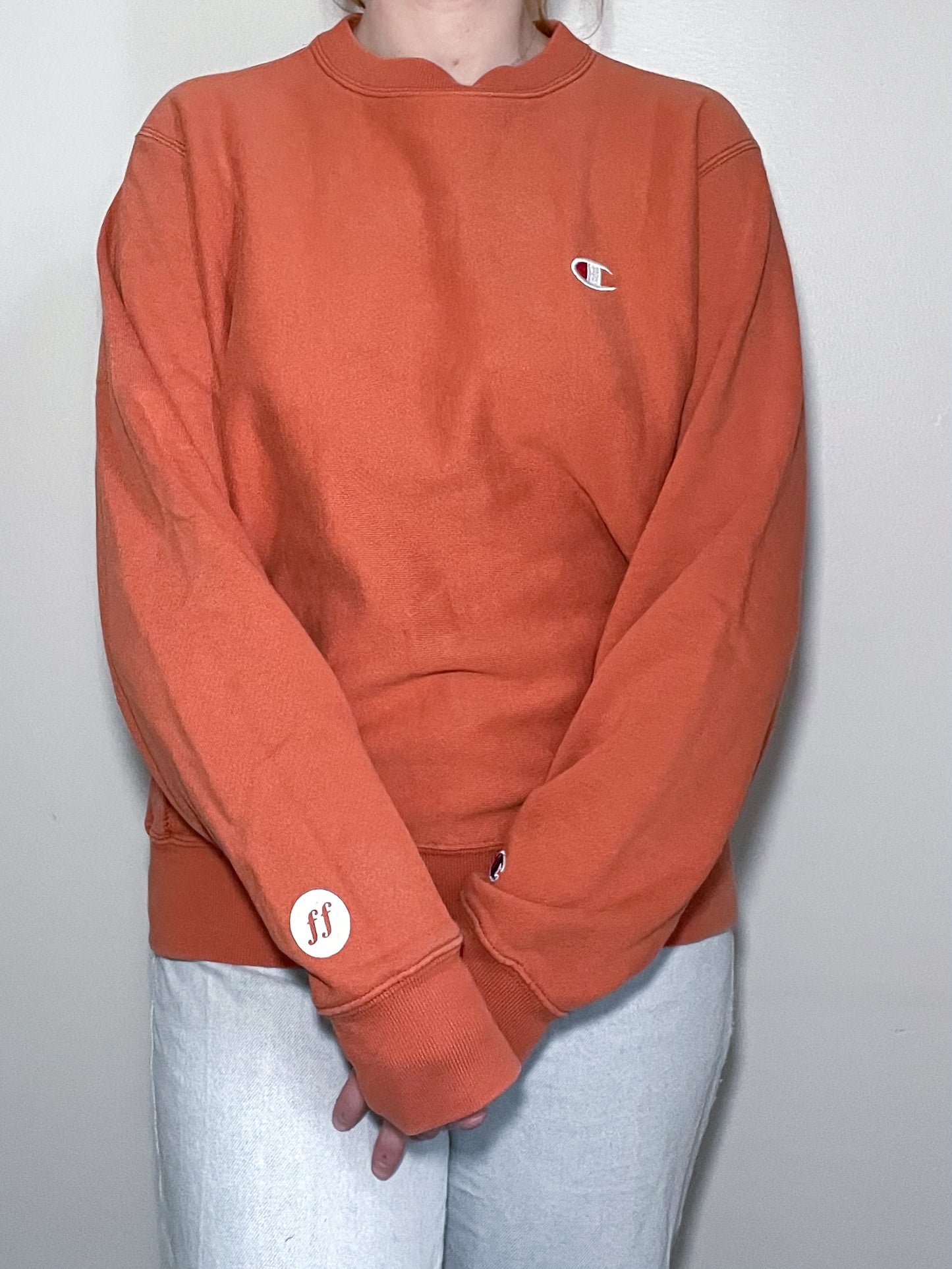 "Very Much In Love" Orange Crewneck - Size M