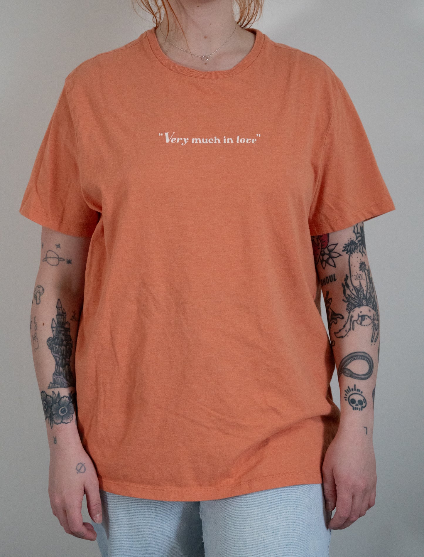 "Very Much In Love" Orange Tee - Size L