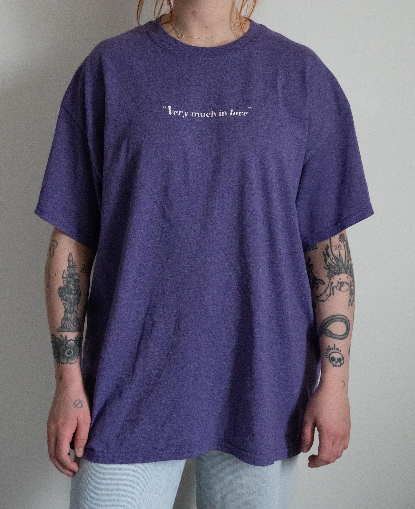 "Very Much In Love" Purple Tee - Size L