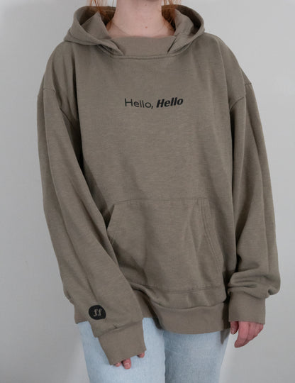 Hello, Hello Green Hoodie - Size XL