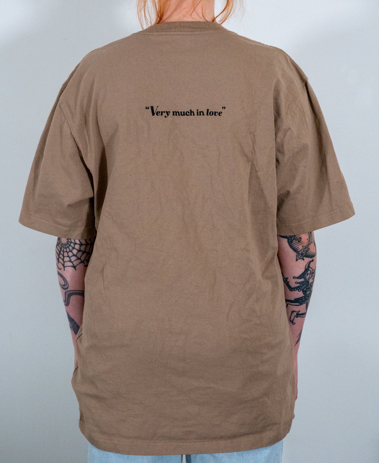 "Very Much In Love" Beige Tee - Size L