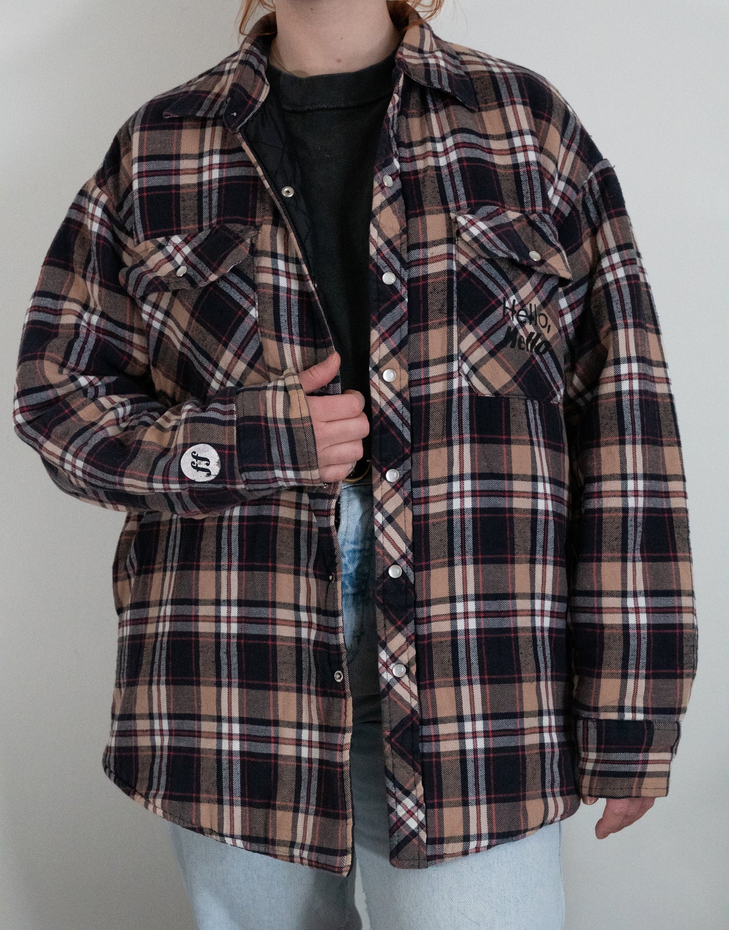 Hello, Hello Plaid Jacket - Size XL