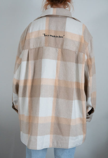 "Very Much In Love" Pastel Plaid Jacket - Size XL