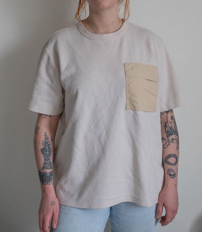 Hello, Hello Beige Tee - Size XL