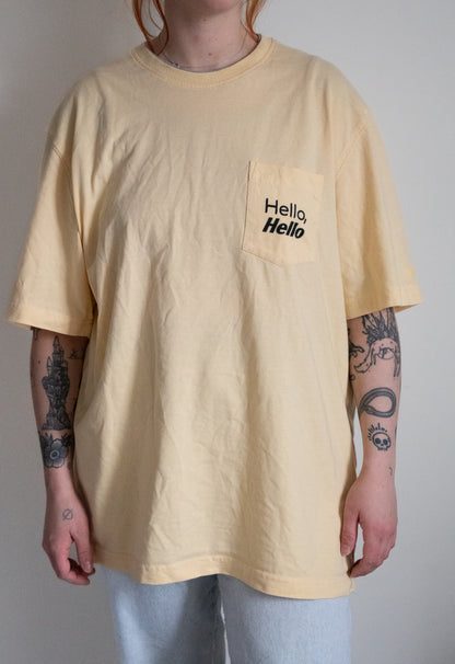 Hello, Hello Yellow Tee - Size XL