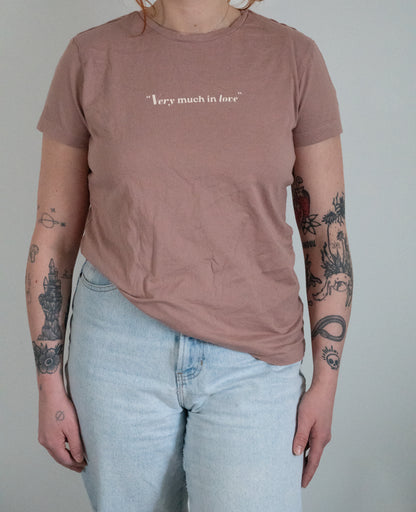 "Very Much In Love" Baby Pink Bench Tee - Size S