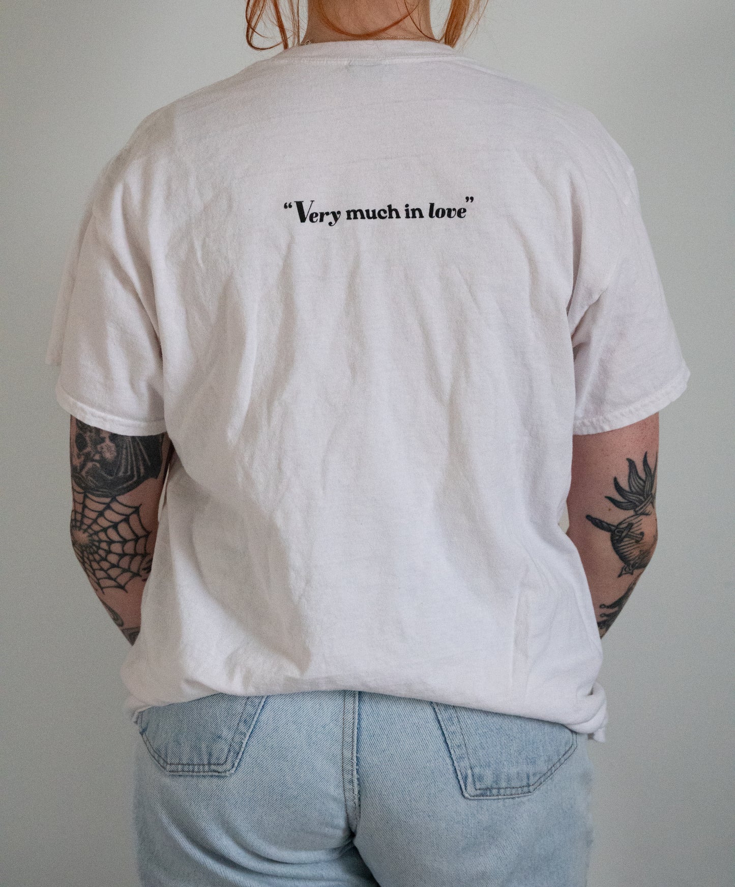 "Very Much In Love" White Tee - Size L