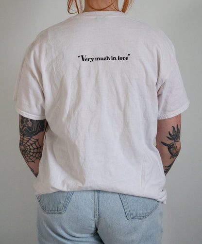 "Very Much In Love" White Tee - Size L