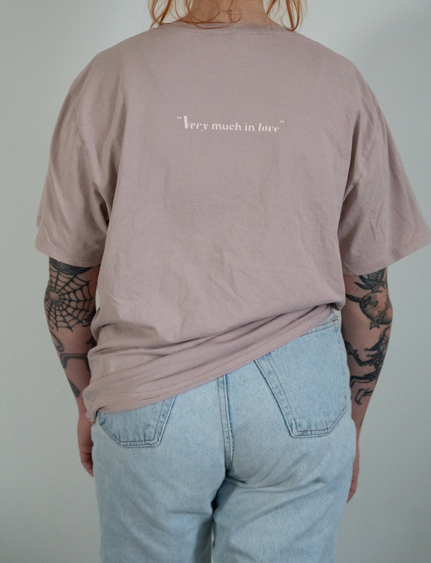 "Very Much In Love" Pink Tee - Size L