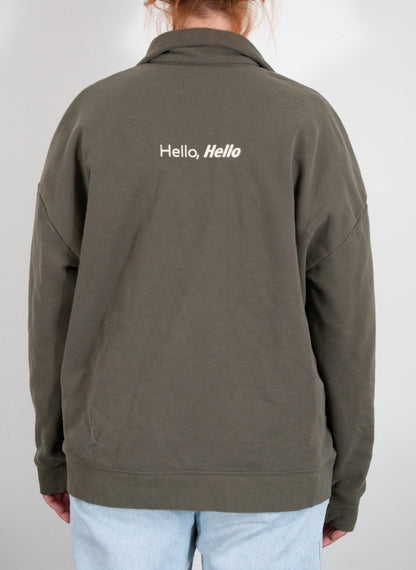 Hello, Hello Green Crewneck - Size XL