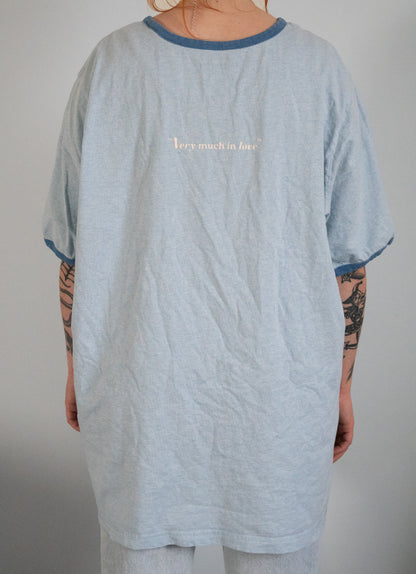 "Very Much In Love" Light Blue Tee - Size XL