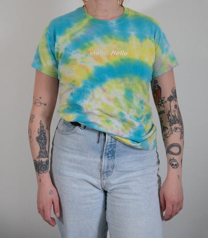 Hello, Hello Tie-Dye Tee - Size S